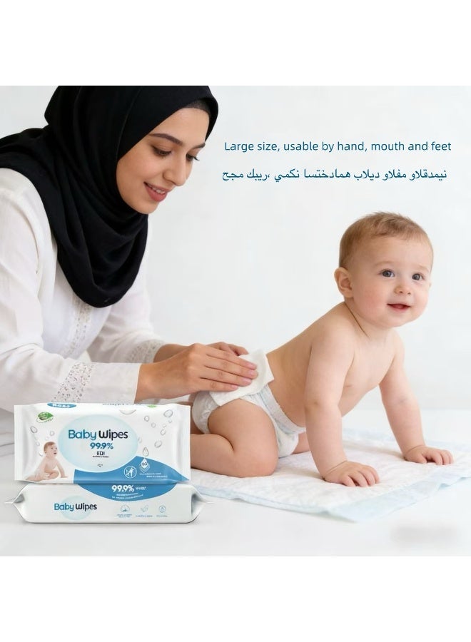Gentle Baby Wipes for Sensitive Skin,99.9% Water-Based, Unscented and Hypoallergenic, Biodegradable Ultra-Mild Cleansing Wipes,360 Count (6 Packs) - Image 3
