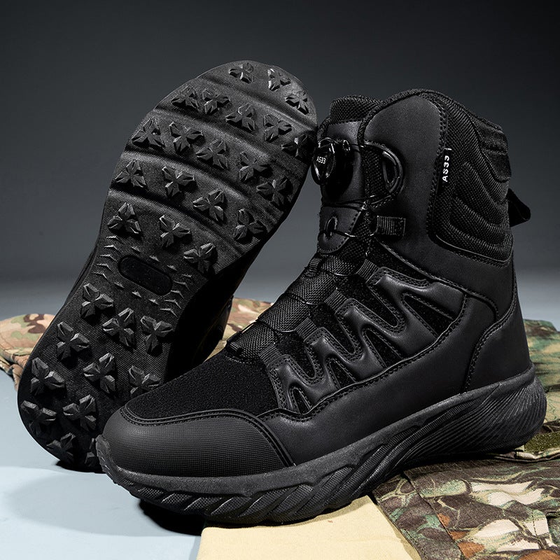 Large Size Manufacturer Tactical Boots Breathable High-Top Boots Outdoor Men'S Shoes Desert Boots Combat Boots Hiking Shoes Short Boots - Image 4