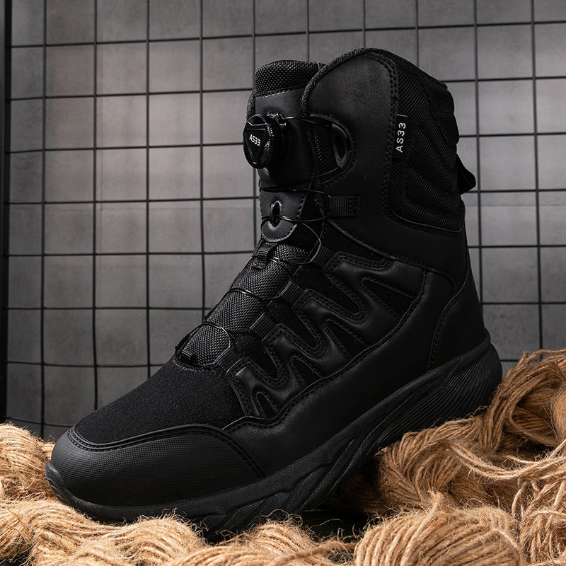 Large Size Manufacturer Tactical Boots Breathable High-Top Boots Outdoor Men'S Shoes Desert Boots Combat Boots Hiking Shoes Short Boots - Image 5