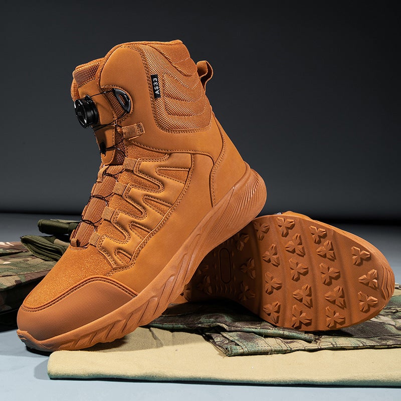 Large Size Manufacturer Tactical Boots Breathable High-Top Boots Outdoor Men'S Shoes Desert Boots Combat Boots Hiking Shoes Short Boots - Image 1