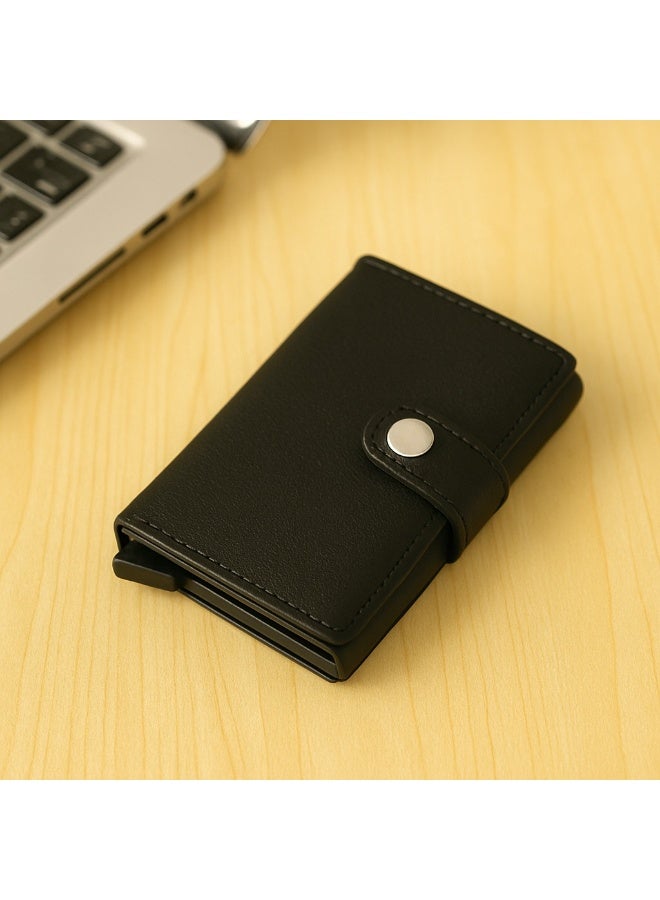 zoba Slim Leather Card Wallet with Smart Design - Small - Men  - Image 1