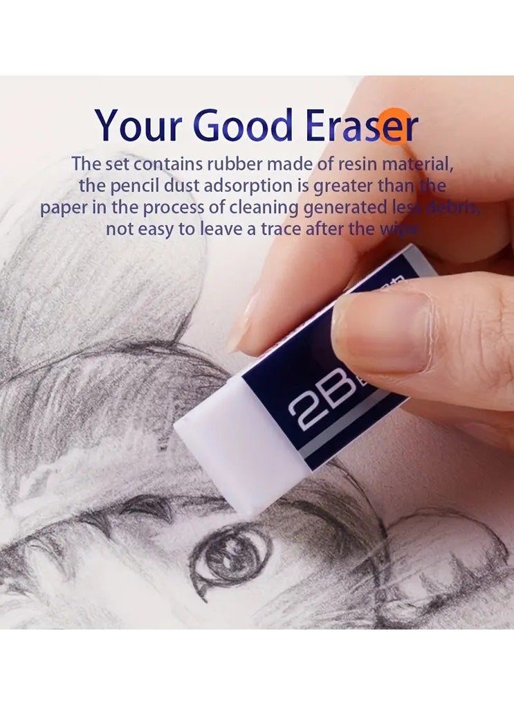 Deli - 3pcs Mechanical Pencil Set, Mechanical Pencil Set Includes 1pc 2B Eraser, 1pc Active Pencil, 1pc 0.5mm Refill, For Office & School - Image 1