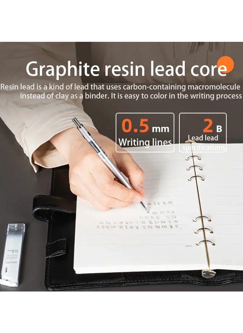 Deli - 3pcs Mechanical Pencil Set, Mechanical Pencil Set Includes 1pc 2B Eraser, 1pc Active Pencil, 1pc 0.5mm Refill, For Office & School - Image 1