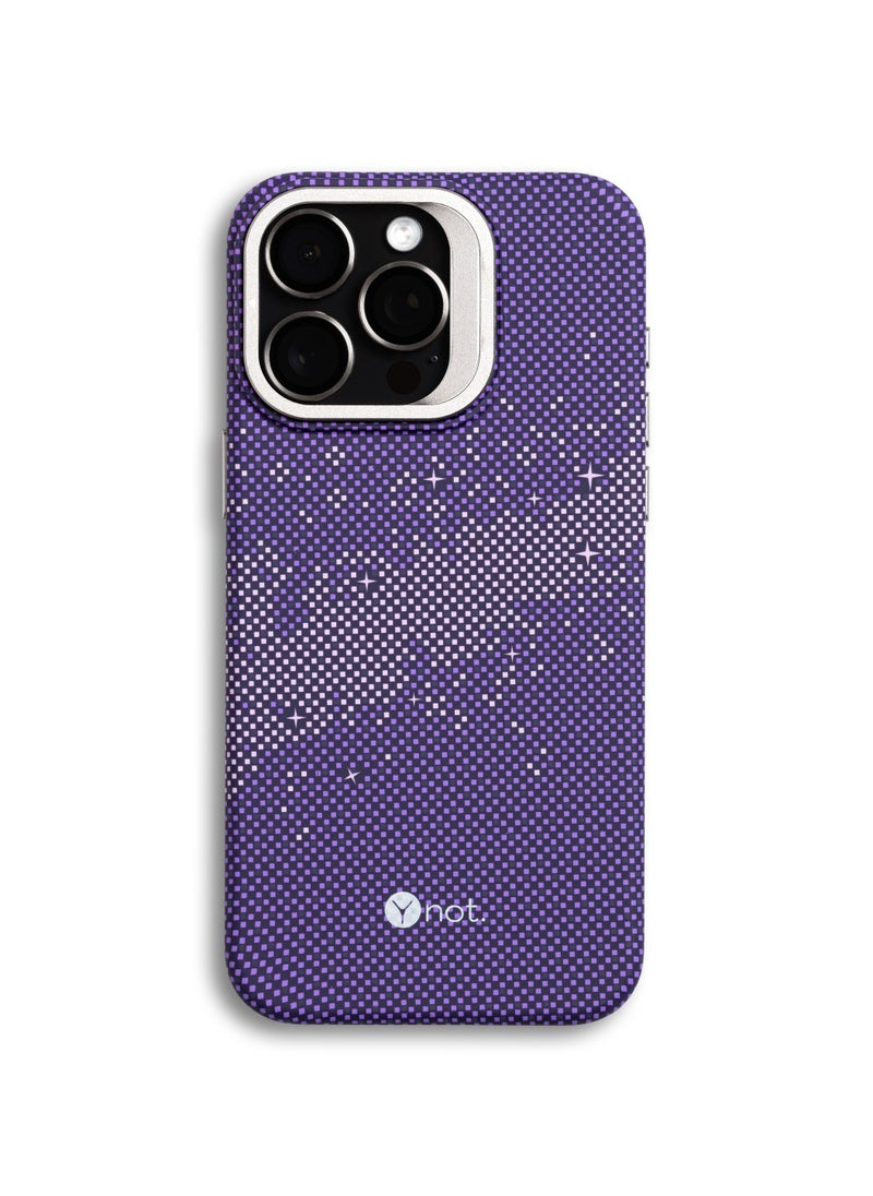 darc iPhone 16 Pro Case Carbon Fiber with MagSafe and Stand - Purple Graphite  - Image 1