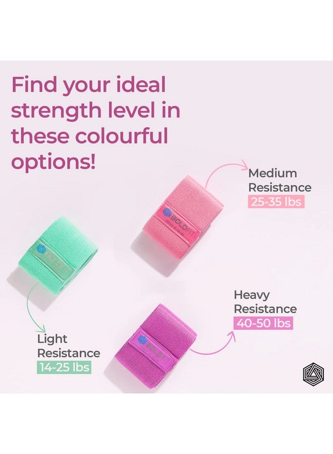 Boldfit Fabric Resistance Band - Loop Hip Band for Women & Men for Hip, Legs, Stretching, Toning Workout. Mini Loop Booty Bands for Glutes, Squats Exercise Usable in-Home & Gym - Image 5