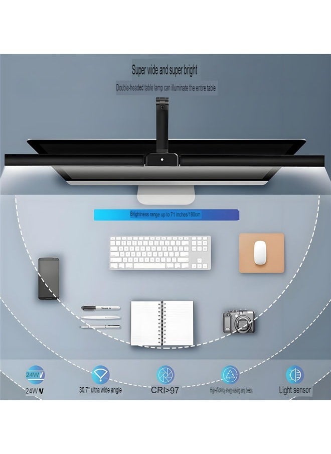 KLNAMAEAAN Multifunctional 180 LEDs Desk Lamp With Double-Head Clip-On Folding Design Lamp  - Image 4