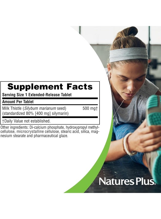 Nature's Plus Natures Plus - Herbal Actives Extended Release Milk Thistle 500 Mg. 30 Tablets - Image 4