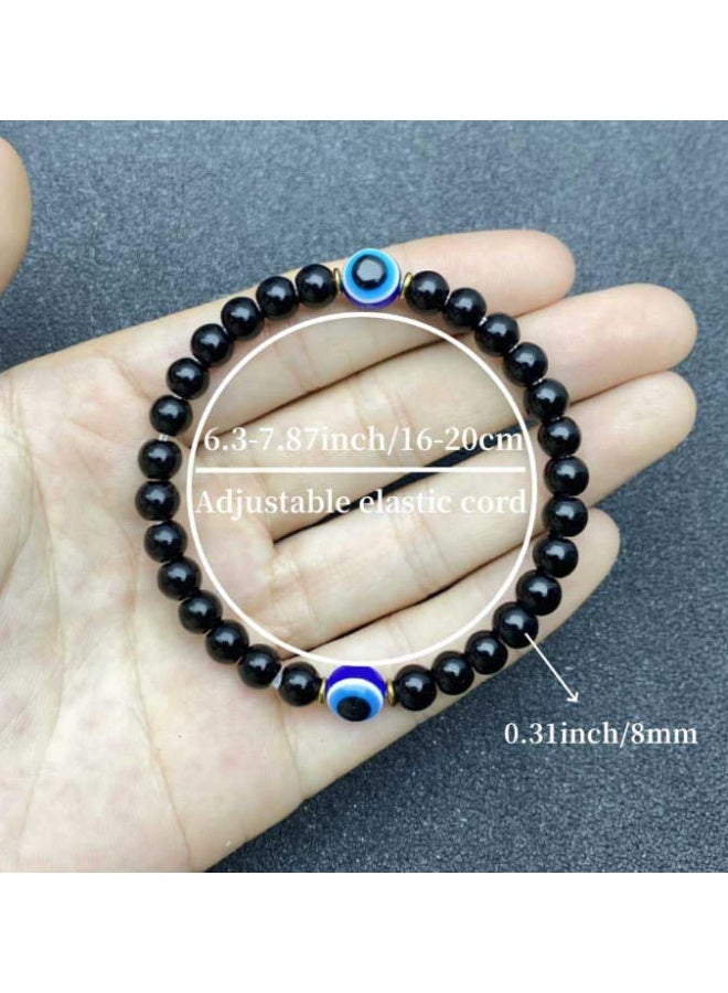 Blue Evil Eye Bracelet Amulet, Suitable For Men And Women Gift, Brings Good Luck And Protection, Repels Negative Energy And Misfortune - Image 3