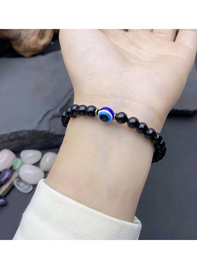 Blue Evil Eye Bracelet Amulet, Suitable For Men And Women Gift, Brings Good Luck And Protection, Repels Negative Energy And Misfortune - Image 1