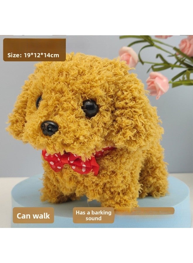 Toy Dog Children Plush Electric Toy Walking Dog Electric Dog Stall Electronic Puppy Pet-Color:Vest Barking Dog 【powder】  - Image 4