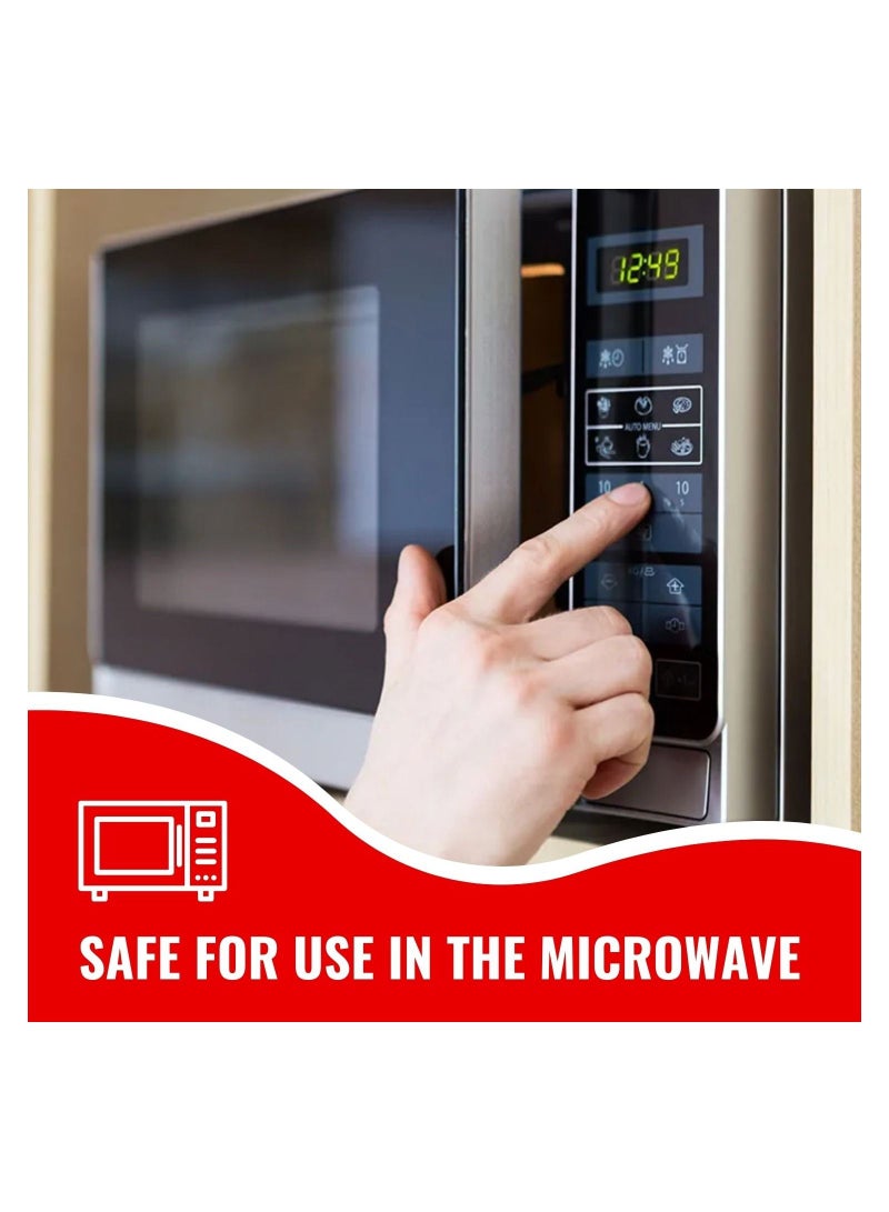 إم إي سي فلاش ديسيج يلتف حول الكوب المطبوع للقهوة بمقبض أحمر 11 أونصة - Image 4