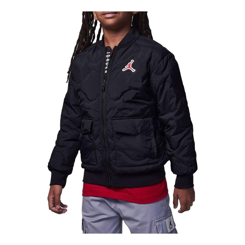 Jordan (PS) Air Jordan Quilted Liner Jacket 'Black' - Image 1