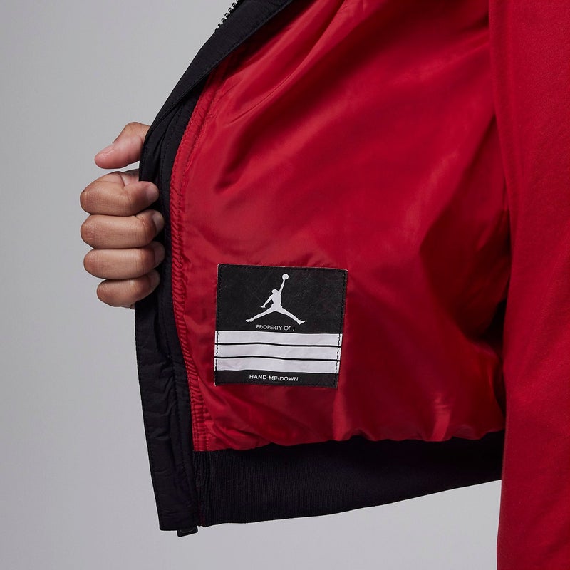 Jordan (PS) Air Jordan Quilted Liner Jacket 'Black' - Image 3