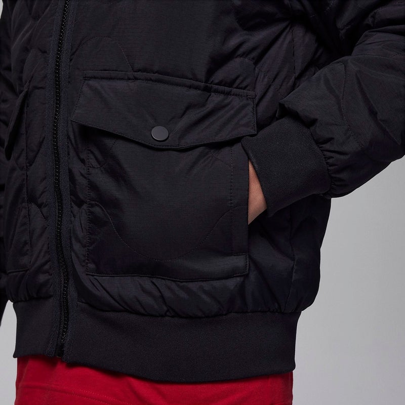 Jordan (PS) Air Jordan Quilted Liner Jacket 'Black' - Image 2