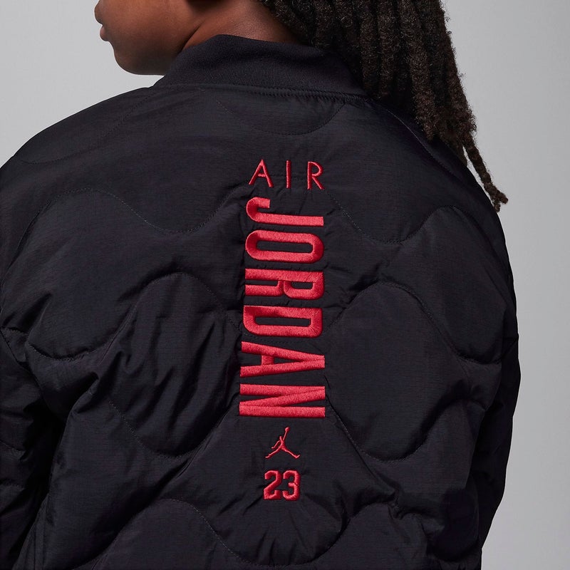 Jordan (PS) Air Jordan Quilted Liner Jacket 'Black' - Image 4