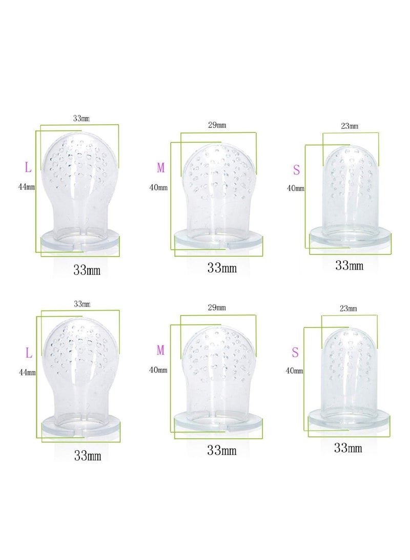 ORiTi Baby Food Feeder, Fresh Food - 2 Pack Fruit Feeder Pacifier, 6 Different Sized Silicone Pacifiers - Image 5