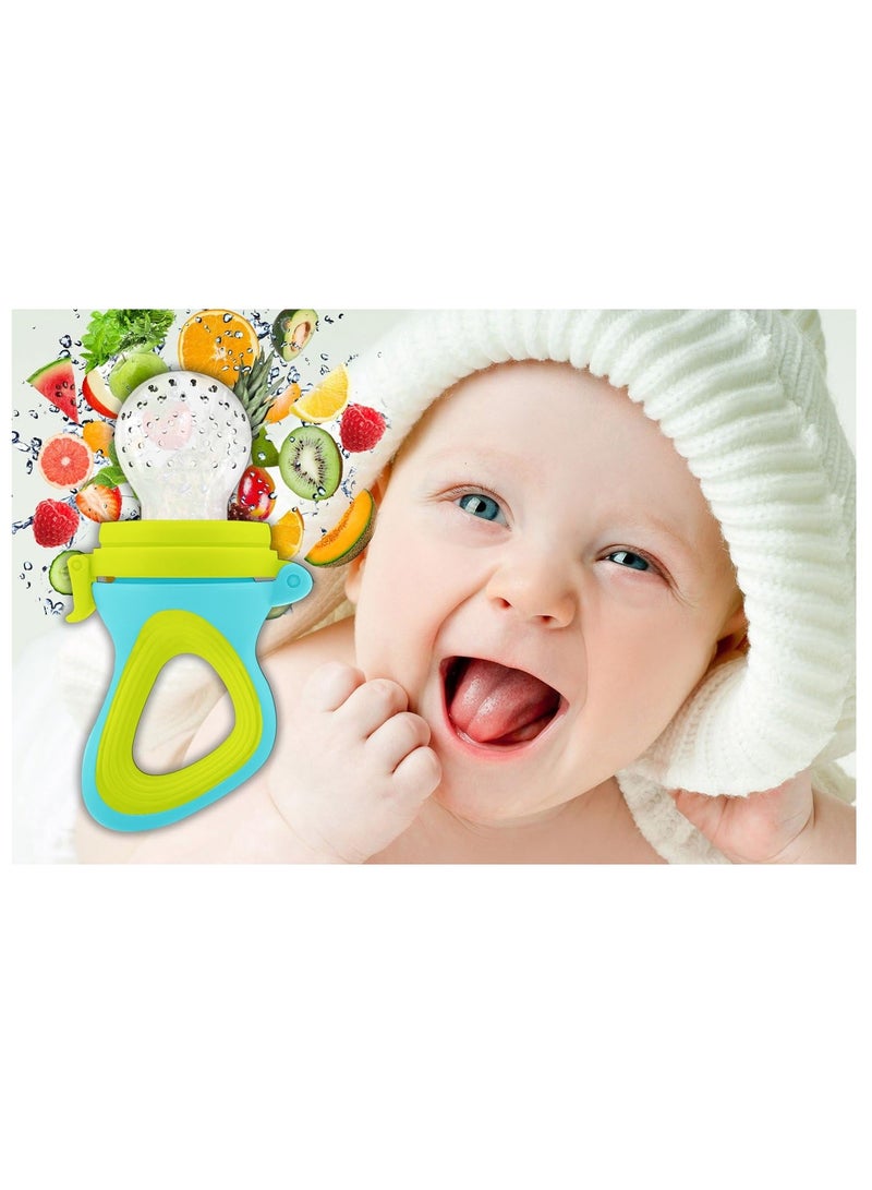 ORiTi Baby Food Feeder, Fresh Food - 2 Pack Fruit Feeder Pacifier, 6 Different Sized Silicone Pacifiers - Image 2
