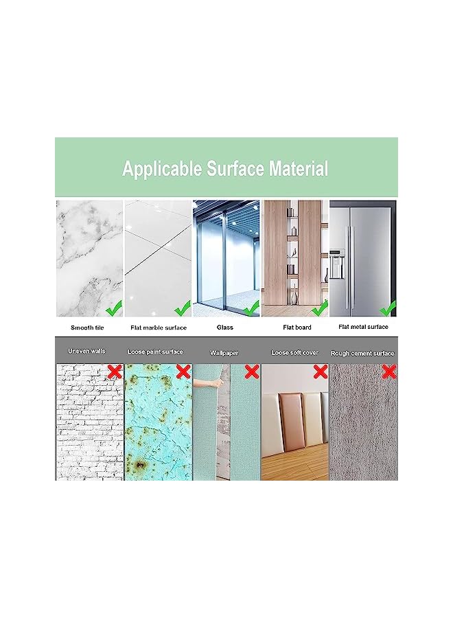 The Bros 4 قطع مرآة جدارية زجاجية بطول 30 * 30 سم - مرايا صالة رياضية منزلية للجدران الكبيرة - مرآة مثبتة على الحائط بدون إطار لمكتب المنزل وغرفة النوم وغرفة المعيشة والحمام وباب صالة الألعاب الرياضية - Image 5