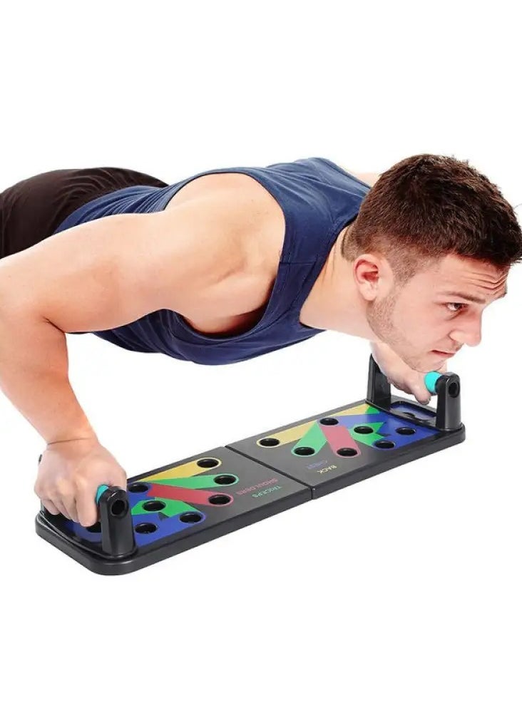 Generic Practical 9 In 1 Push-Up Rack Board System Fitness Workout Train Gym Exercise Pushup Stand  - Image 1