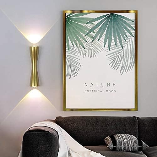 CITRA LED Slim Long Modern Up and Down Wall Sconce Gold Light Fixtures with Two 5 Watt LEDs (Warm White) - Image 4