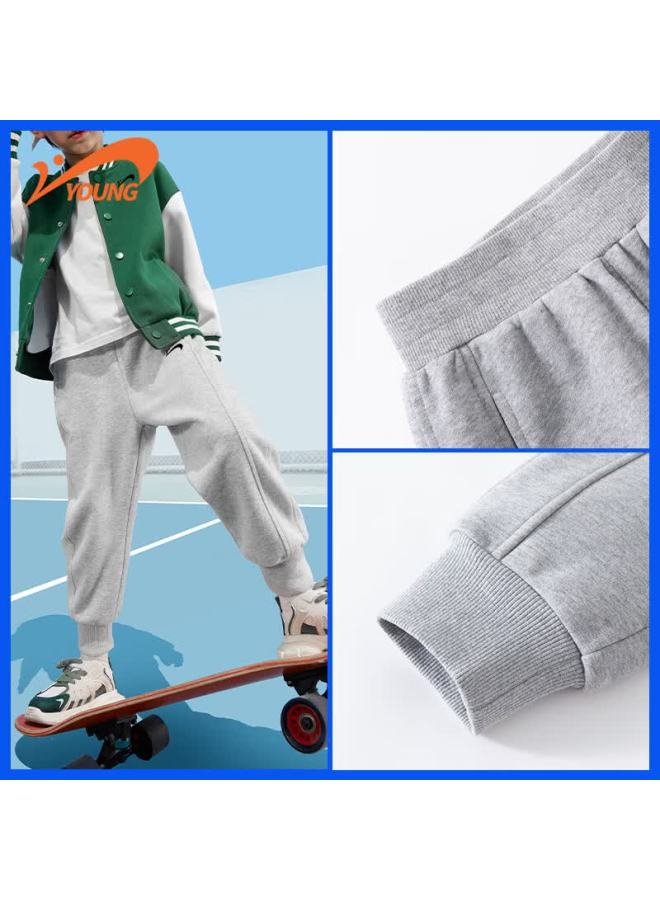 Noble bird Guirenniao Boys' Kids' Outfit National Trend New Children's Spring And Autumn Clothes Big Kids Autumn Two-piece Sweatshirt And Pants Set - Image 2