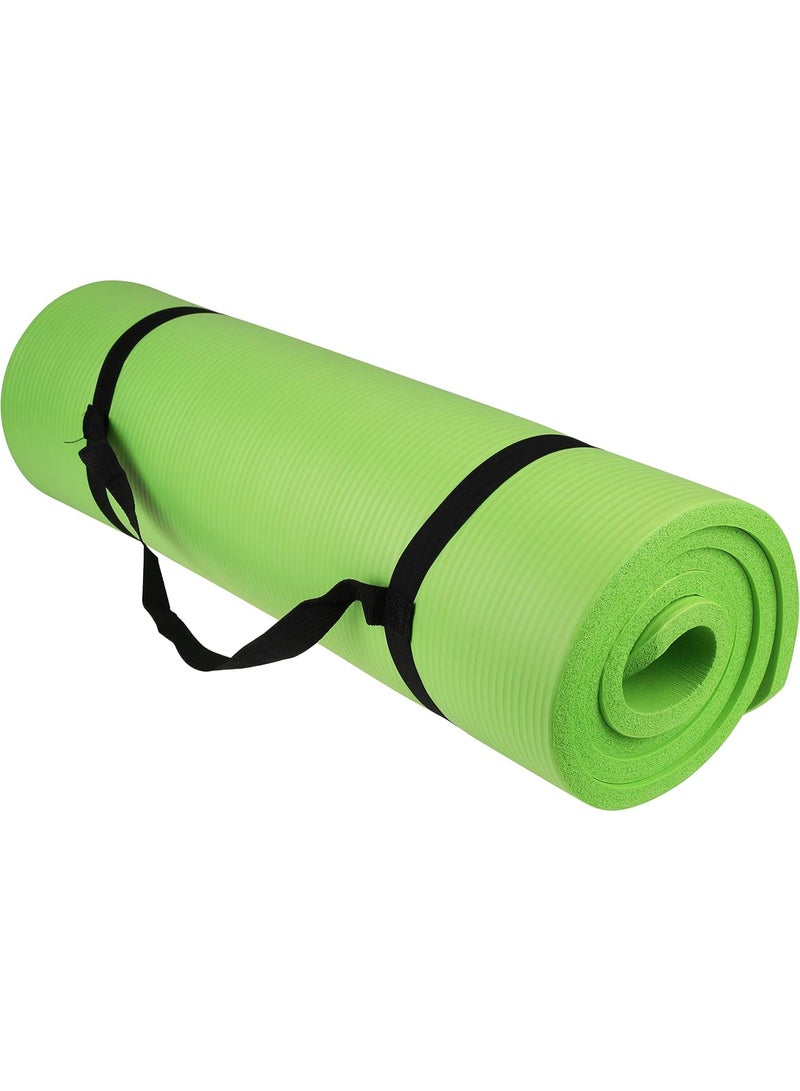 Yoga mat for exercise with carrying strap - Image 1