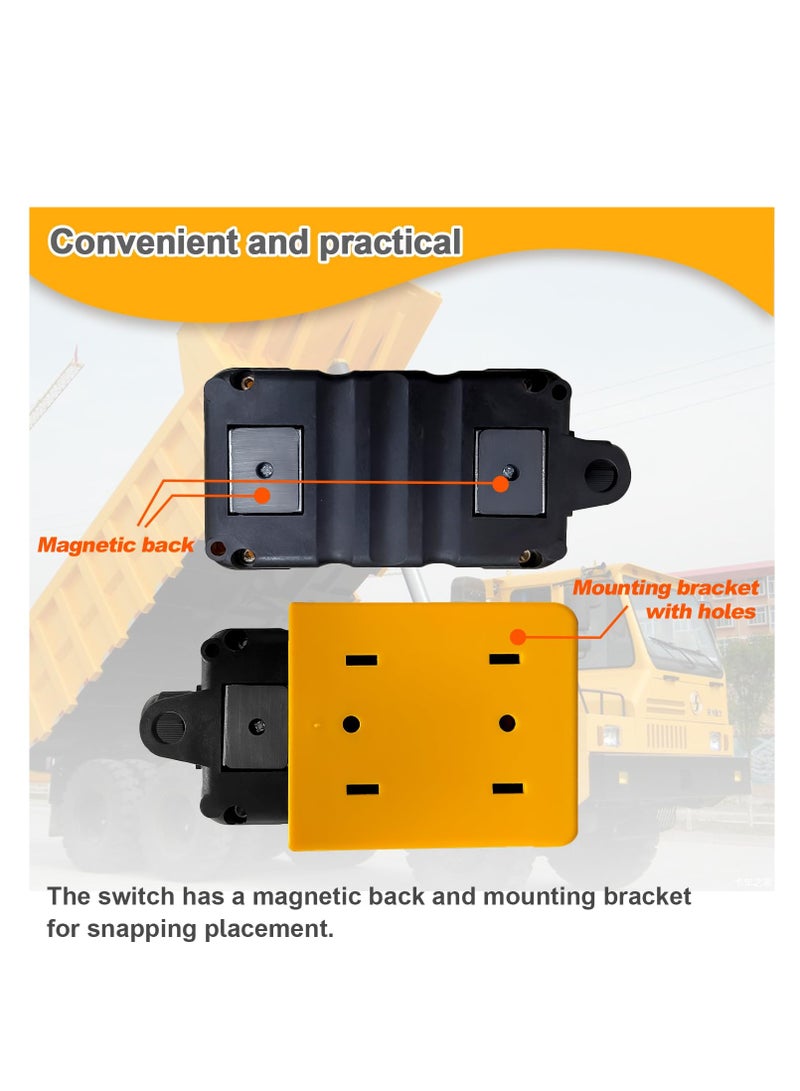 Dump Trailer Remote Control Switch, 12V DC Trailer Up and Down Control Switch, ABS Material Protective Shell, Dust-proof and Weatherproof, Magnetic Back, for Lift Gate Truck Tipper Trailer Hoist G018 - Image 5