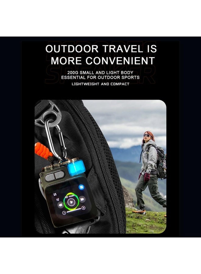 Mini Bluetooth Speaker, Smart Wireless Portable Touch Screen Speaker, HD Loud Volume, LED Light, Bluetooth 5.4, All-in-one Small Speaker for Home/Outdoor/Travel/Shower/Party/Beach/Camping/Hiking/Cycling - Image 3