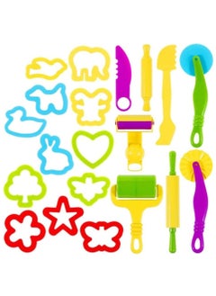 Kids Clay Tools Set, including Plastic Art Clay, Dough Playing Tools with Models and Mold, 1 Set containing 20pcs, perfect for kids' creative play and artistic exploration. - pzsku/ZEC23167A98FD9000E038Z/45/_/1702109838/34315e67-6b4d-4118-9283-64bd2da5c134