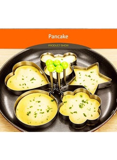 Fried Egg Mold, Egg Ring Egg Shaper Stainless Steel Pancake Mold Kitchen Tool Pancake Rings, Egg Shaper Pancake Maker, For Breakfast English Muffins, Pancakes, Sandwiches, 5 PCS - pzsku/ZEC2316914FCEEA553F8FZ/45/_/1727589278/26baebc0-0cf5-4c9d-b416-6aeb3216316a