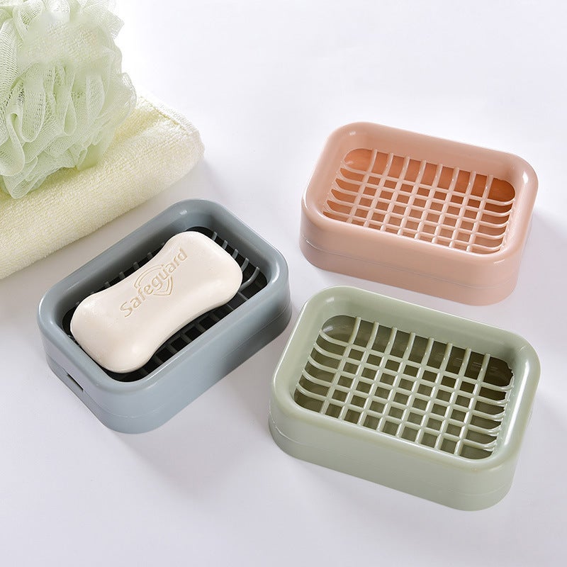 T independent design practical drain soap box soap box mesh soap holder creative plastic soap box Nordic Powder 