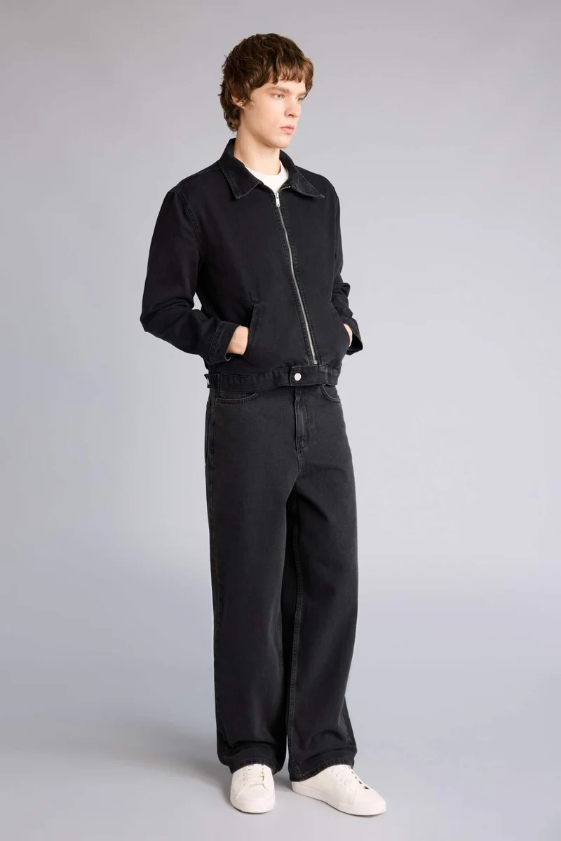 ديفاكتو Regular Fit Cotton Jacket