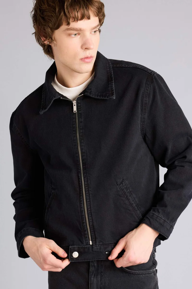 ديفاكتو Regular Fit Cotton Jacket