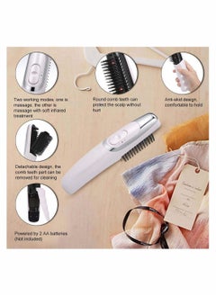 KASTWAVE 1Pcs Electric Scalp Massager Comb 2 In 1 Magic Comb  - Image 4