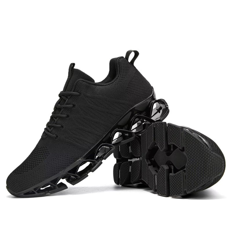 Kvovzo Mens Walking Shoes Lace up Blade Running Tennis Casual Fashion Sneakers Comfortable Non Slip Work Sport Athletic Trainers - Image 4