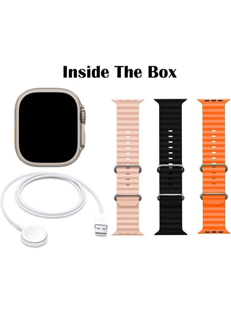 Smartwatch with SIM Card Support, Built-in Camera & Call Function, Bluetooth, Fitness Tracking, Includes 3 Interchangeable Straps - Image 2