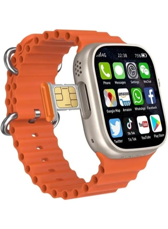 Smartwatch with SIM Card Support, Built-in Camera & Call Function, Bluetooth, Fitness Tracking, Includes 3 Interchangeable Straps - Image 1