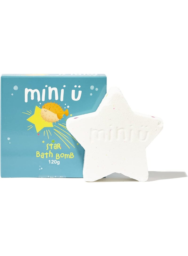 Mini U Star Fizzing Bath Bomb With Shea Butter, Vegan Cruelty Free Bath Fizzer, Colour Surprise Bath Time Fun For Kids Teens & Adults, Stain Free Gift - Image 1