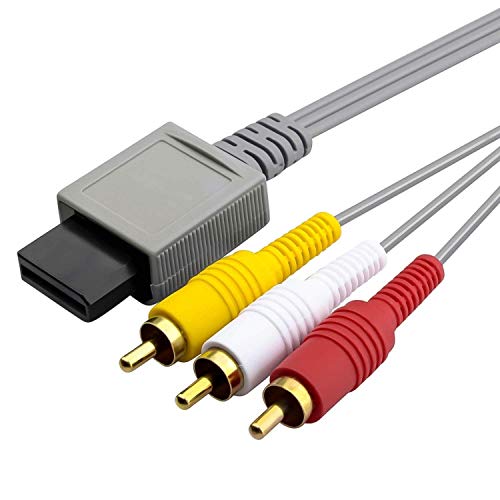 WICAREYO 1.8M Audio Video AV RCA Video Composite Cable Cord Compatible for Wii Console - Image 2