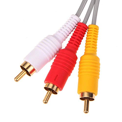 WICAREYO 1.8M Audio Video AV RCA Video Composite Cable Cord Compatible for Wii Console - Image 4
