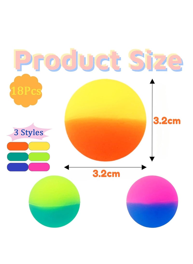 ARGT كرات قفز عالية ARGT 24 قطعة | كرات مطاطية قفز 32 مم | لعبة ممتعة متعددة الألوان للأطفال | هدايا حفلات، جوائز ووقت اللعب - Image 3