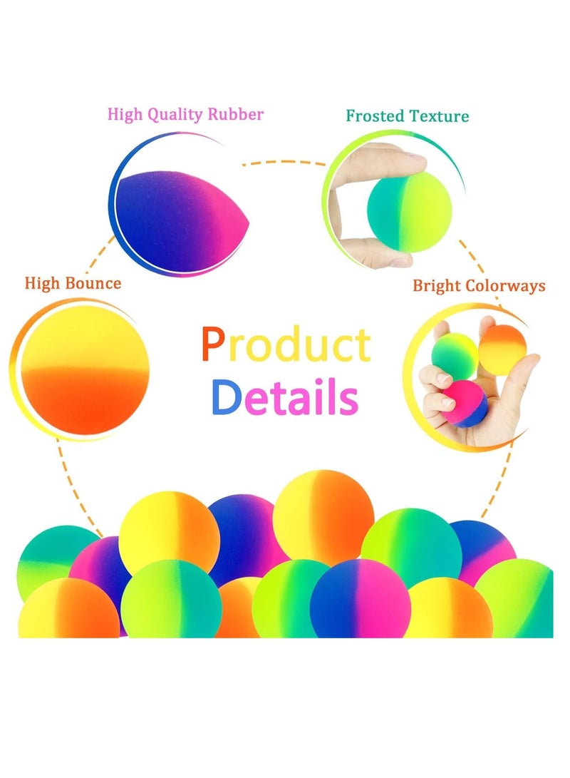 ARGT كرات قفز عالية ARGT 24 قطعة | كرات مطاطية قفز 32 مم | لعبة ممتعة متعددة الألوان للأطفال | هدايا حفلات، جوائز ووقت اللعب - Image 4