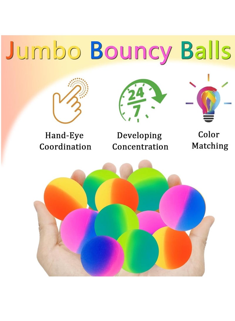 ARGT كرات قفز عالية ARGT 24 قطعة | كرات مطاطية قفز 32 مم | لعبة ممتعة متعددة الألوان للأطفال | هدايا حفلات، جوائز ووقت اللعب - Image 5
