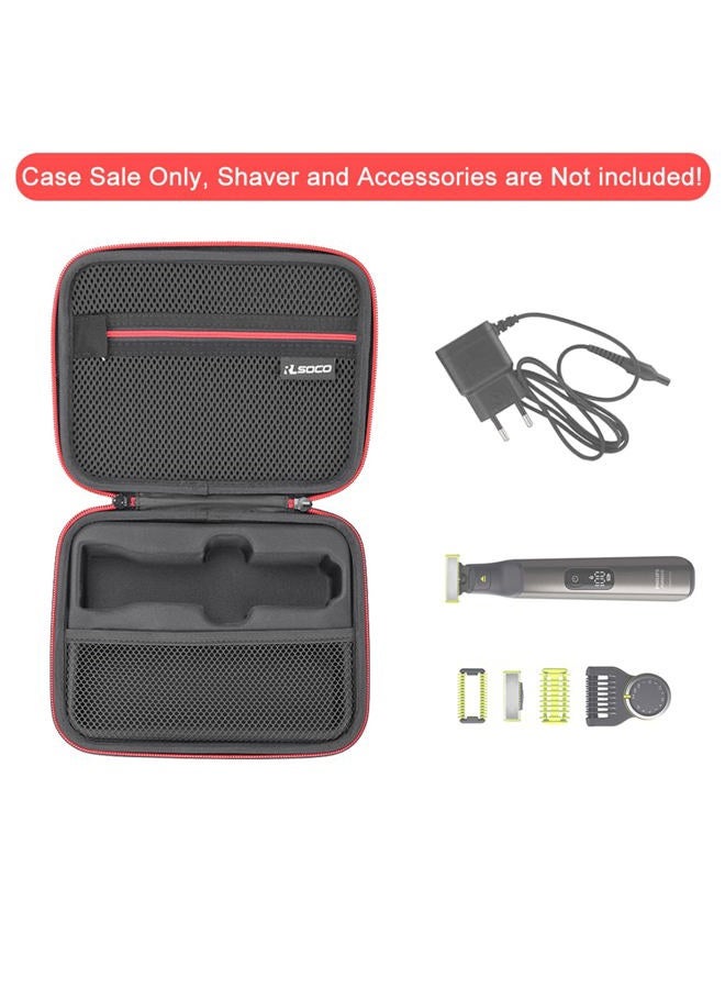 RLSOCO حافظة صلبة لآلة حلاقة اللحية والجسم الكهربائية Philips OneBlade Pro 360 الأصلية من RLSOCO - تناسب Philips QP6530/23،QP6652/35،QP6652/30،QP6542/10،QP6651/30 (حافظة فقط) - Image 2
