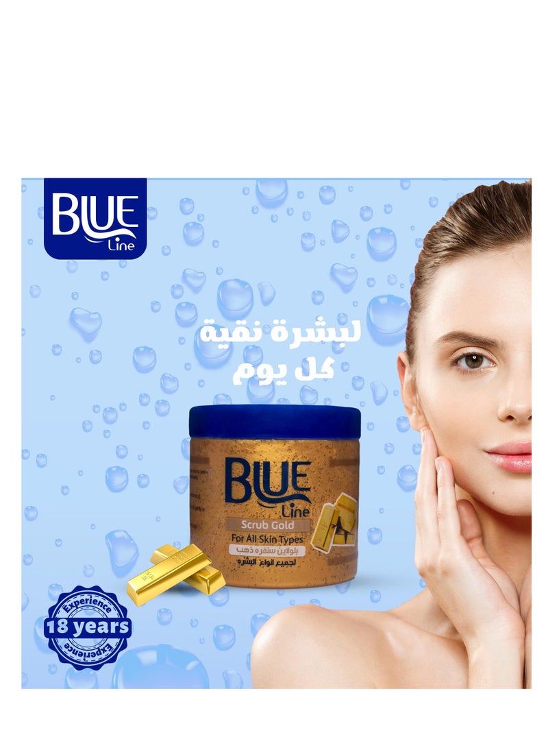 BLUE LINE Face Scrub Gold 300gm - Image 3