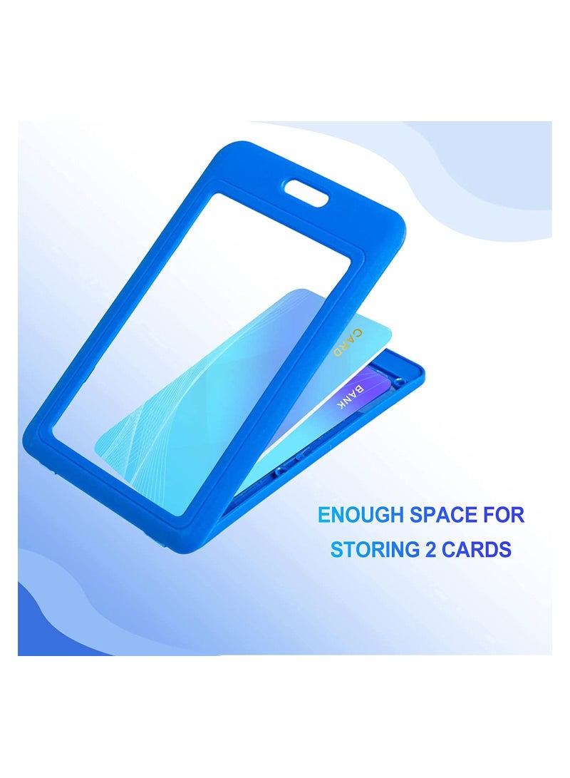 5 Packs Badge Holder with Lanyard ID Card Holder for Badges Clear Name Tag Holder Work Badge Holder - Image 3