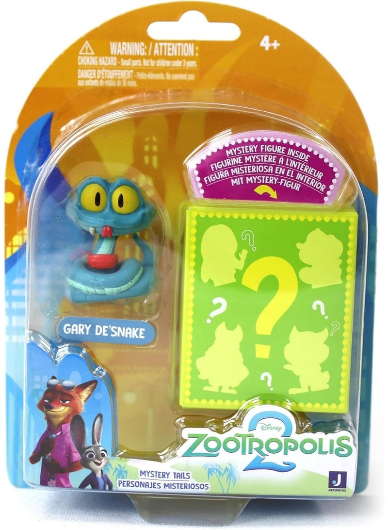 Disney Zootropolis 2 Figure 2-Pack - Gary De Snake with Mystery Figure, Official Zootopia 2 Movie Toys, Collectibles, Mystery Tails Figurines, Gift Kids Toy For Disney Fans - Image 3