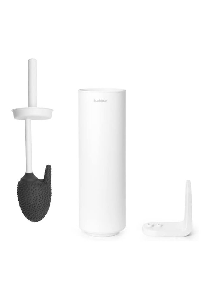 brabantia فرشاة وم holder مرحاض برابانتيا مايندست - فرشاة سيليكون صحية مع مقبض فولاذي - أبيض نقي - Image 3