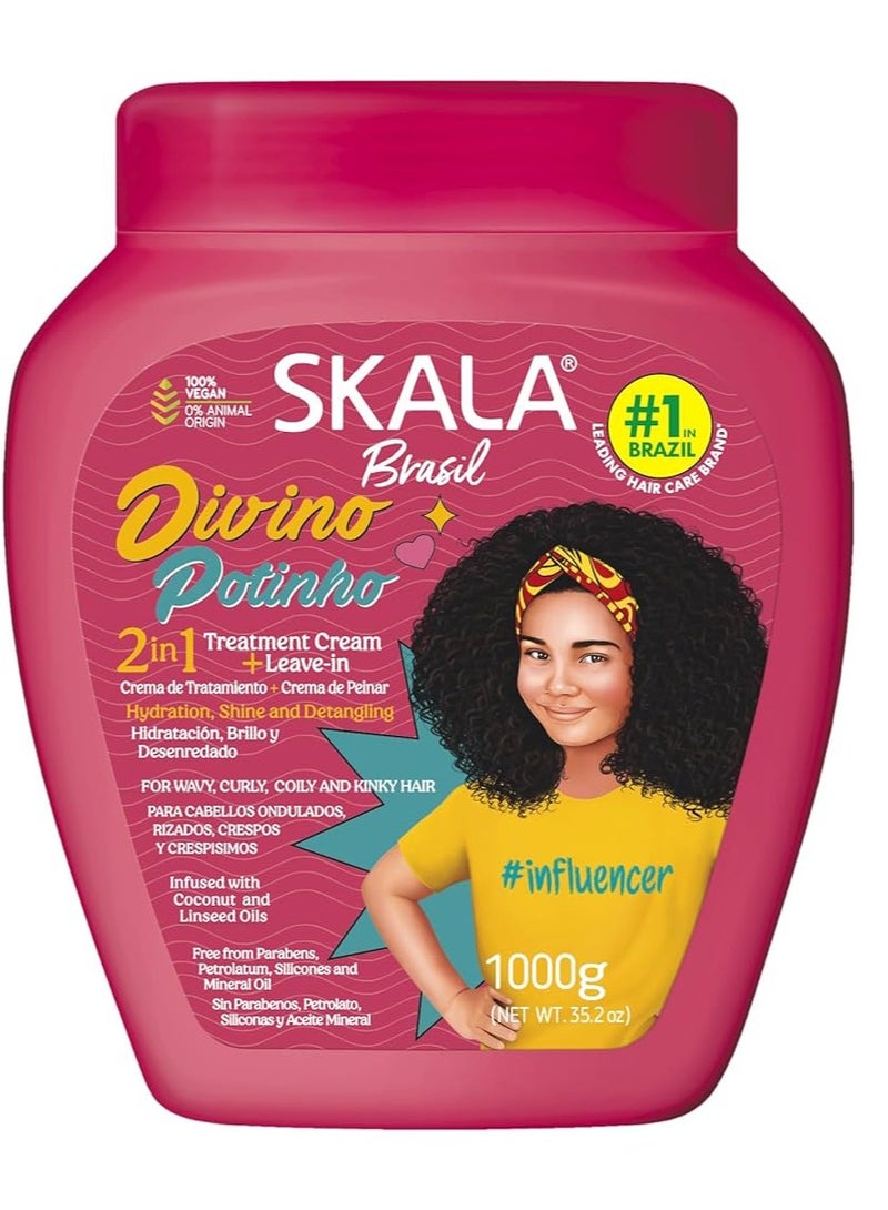 Therapeutic cream for styling, moisturizing, shine, and detangling hair 1000g