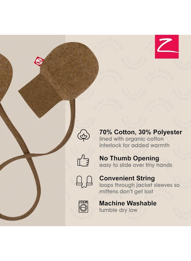 Zutano Zutano Baby Fleece Thumbless Mittens, Outdoor Winter Mittens for Babies  - Image 3